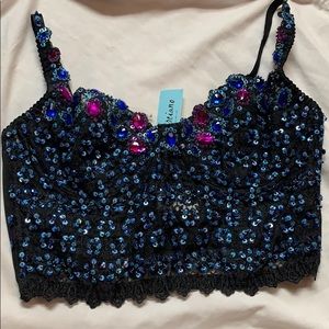 Marciano Jeweled Bustier